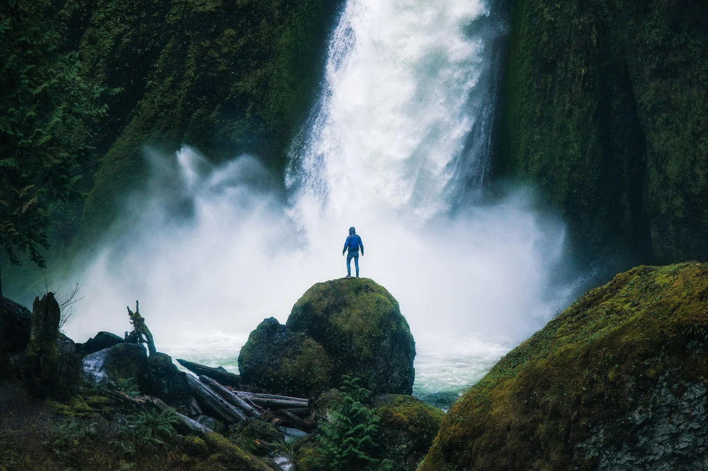 Wahclella Falls in the Columbia River Gorge in Oregon with Mio by Michael Matti.jpg