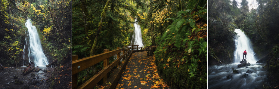 0.2 miles RT - 0ft of gain. This "hike" is really more of a 3 minute walk down a paved trail than an actual hike. But nonetheless, it is a fun stop on the drive out to the coast from Port Angeles. WTA link: https://www.wta.org/go-hiking/hikes/madison-falls AllTrails link: https://www.alltrails.com/trail/us/washington/madison-falls-trail