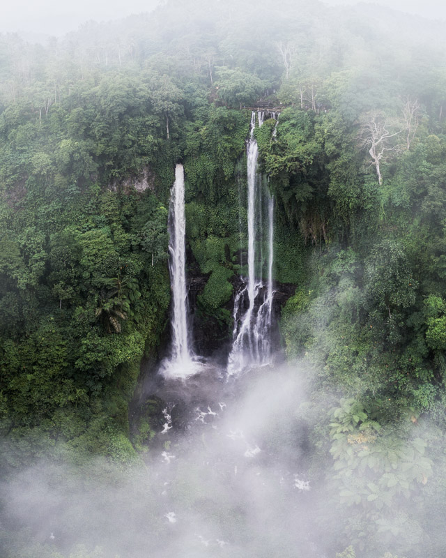 Sekumpul Waterfall in Bali drone pano by Michael Matti.jpg