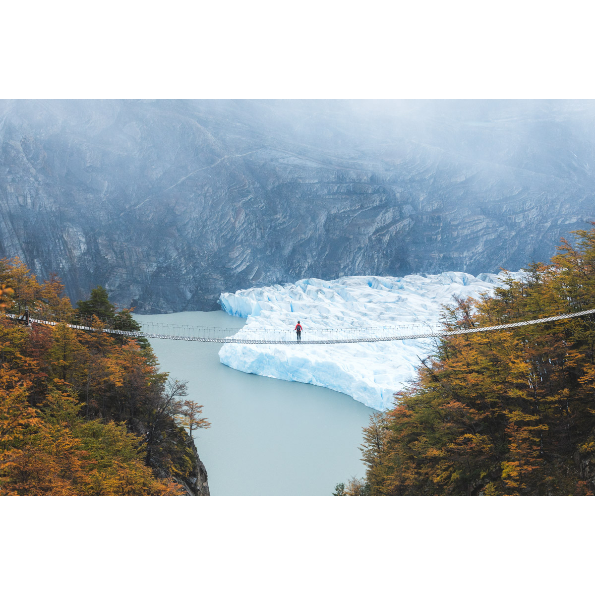 Suspension Bridge in Torres del Paine Patagonia with Andrea by Michael Matti.jpg