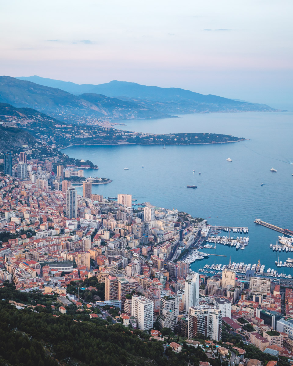 View of Monaco from France
