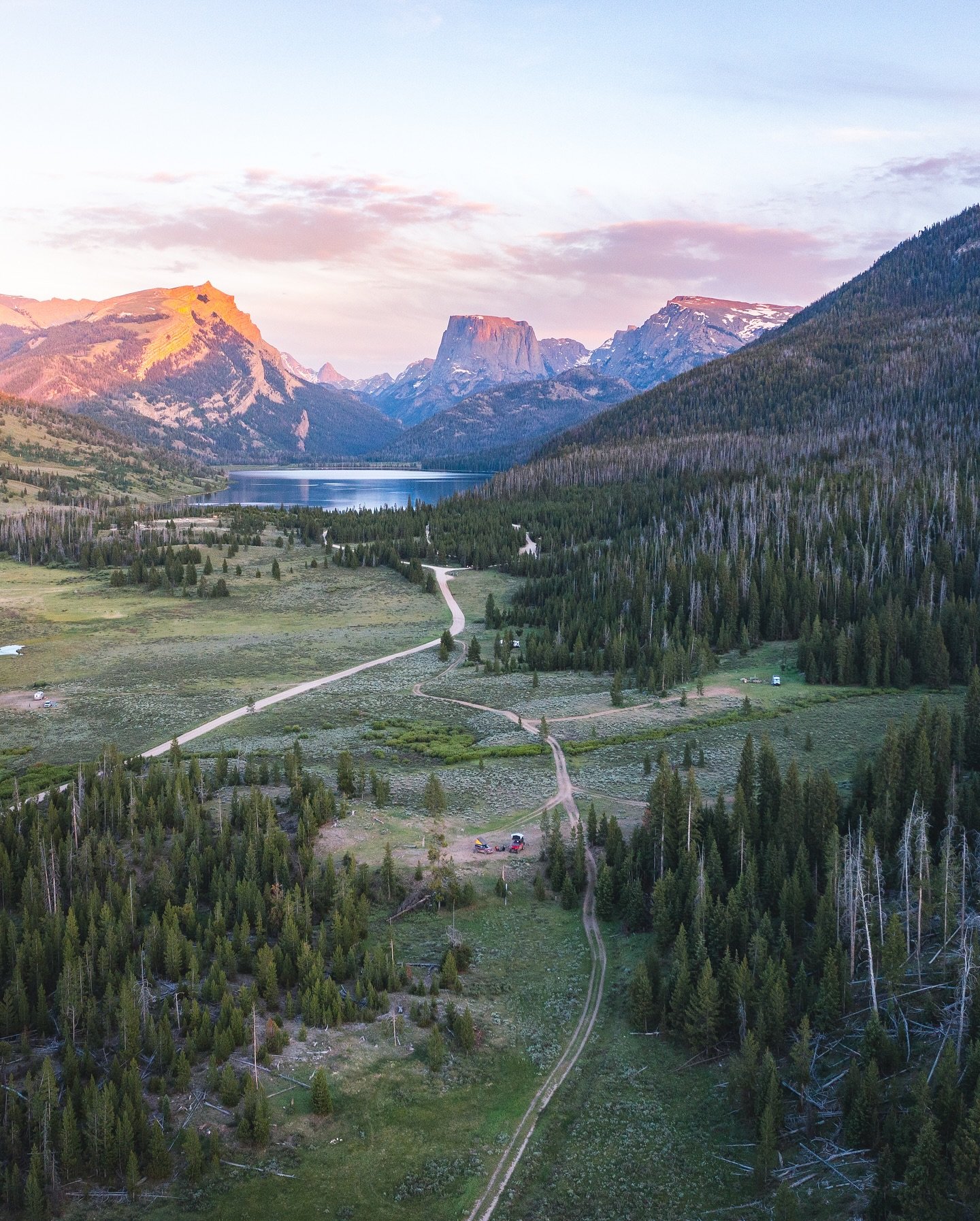 Finding camp at the end of a long bumpy dirt road.

I think one of my biggest takeaways from this trip is that I really need to spend more time in Wyoming. There is so much I still want to see there!