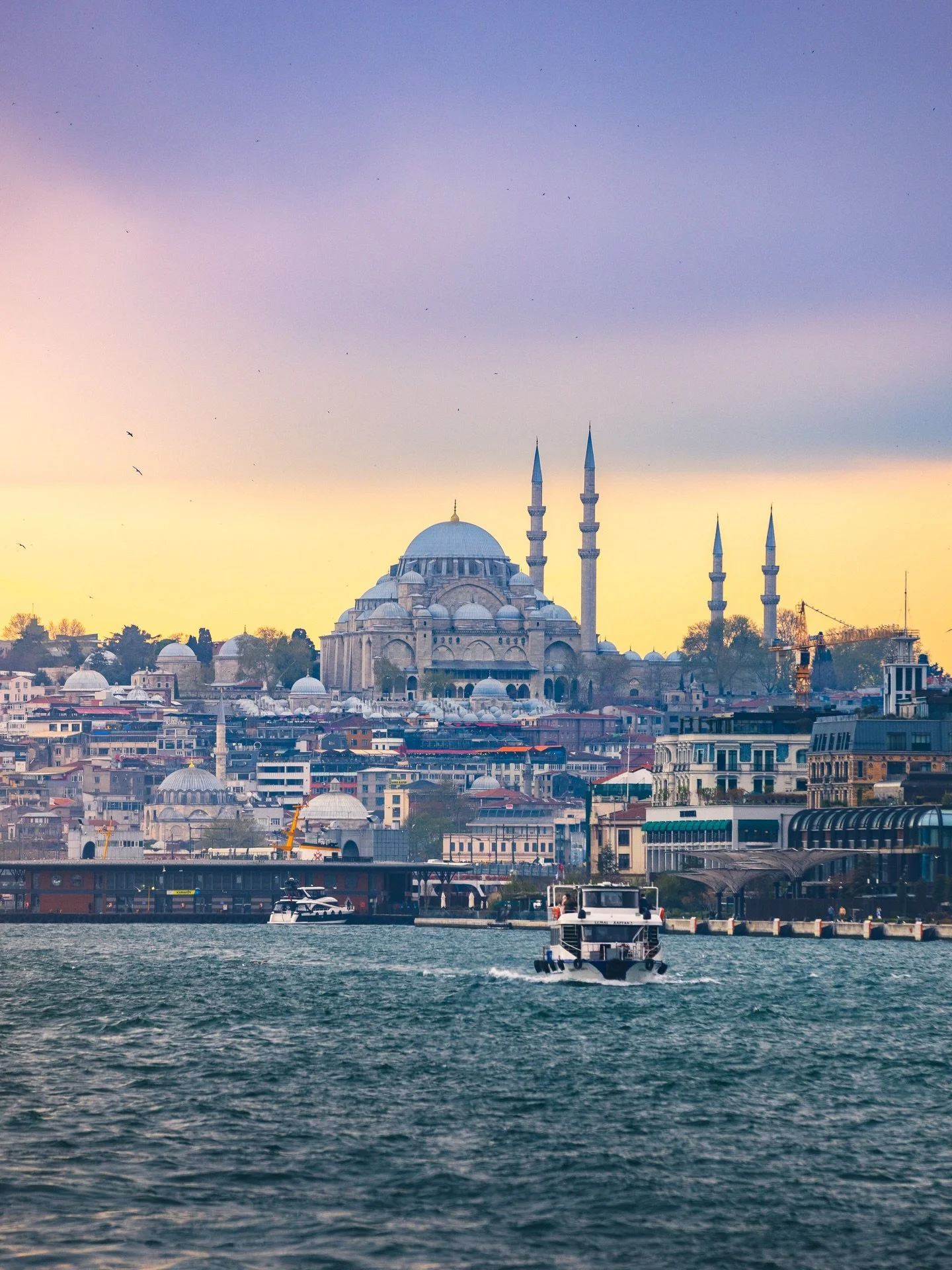 One of my favorite things to do in Istanbul is simply riding the public ferry across the Bosphorus Strait, especially at sunset. 

It&rsquo;s just $1 or so each way and there are several options form the harbors near Galata Bridge that go from there 
