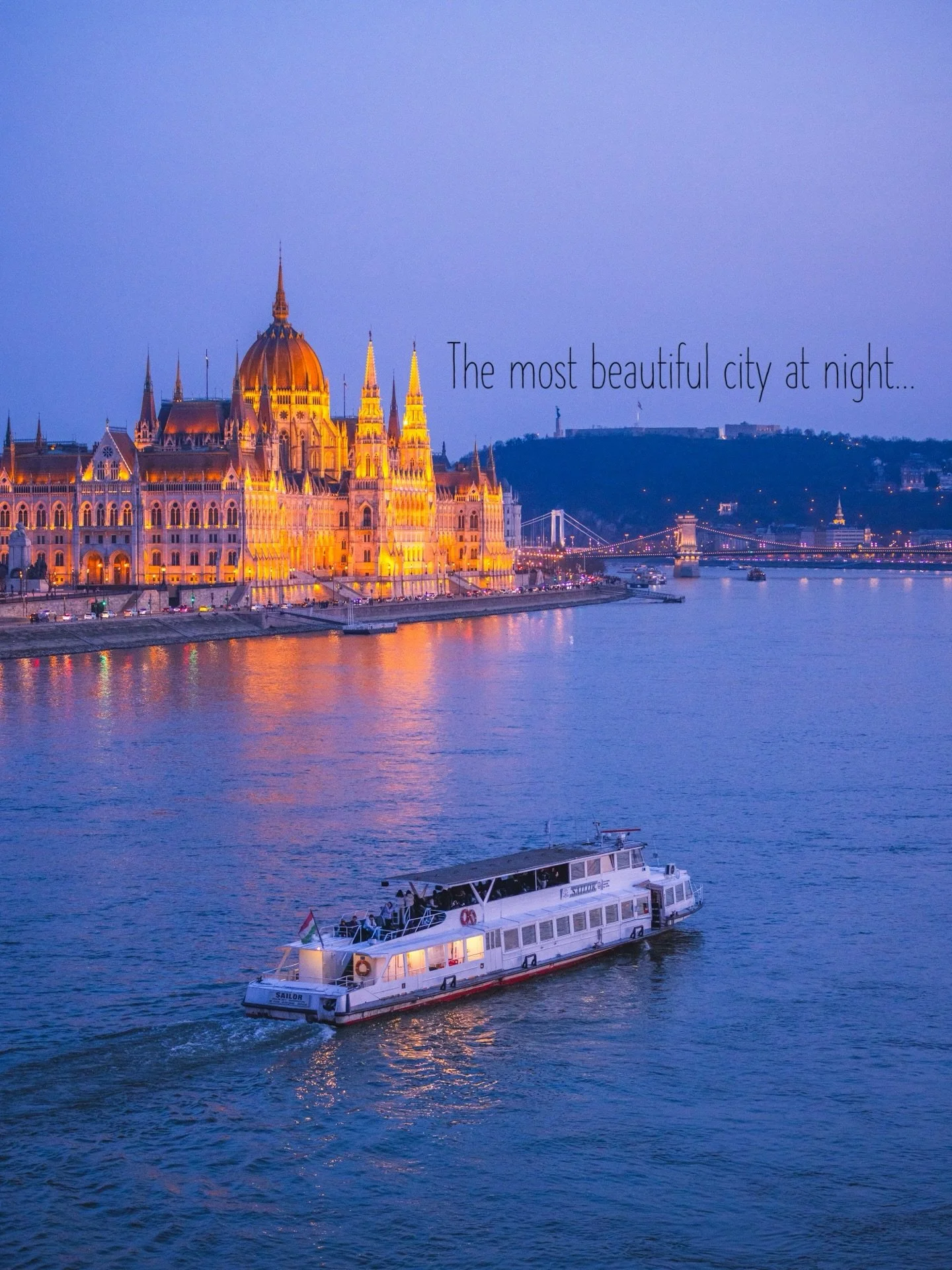 There&rsquo;s just something special about Budapest after dark.
The glow of the lights, the stillness of the Danube&hellip; it all contributes to this quiet sense of nostalgia that you feel as you wander its streets. 
📍 Budapest, Hungary 🇭🇺