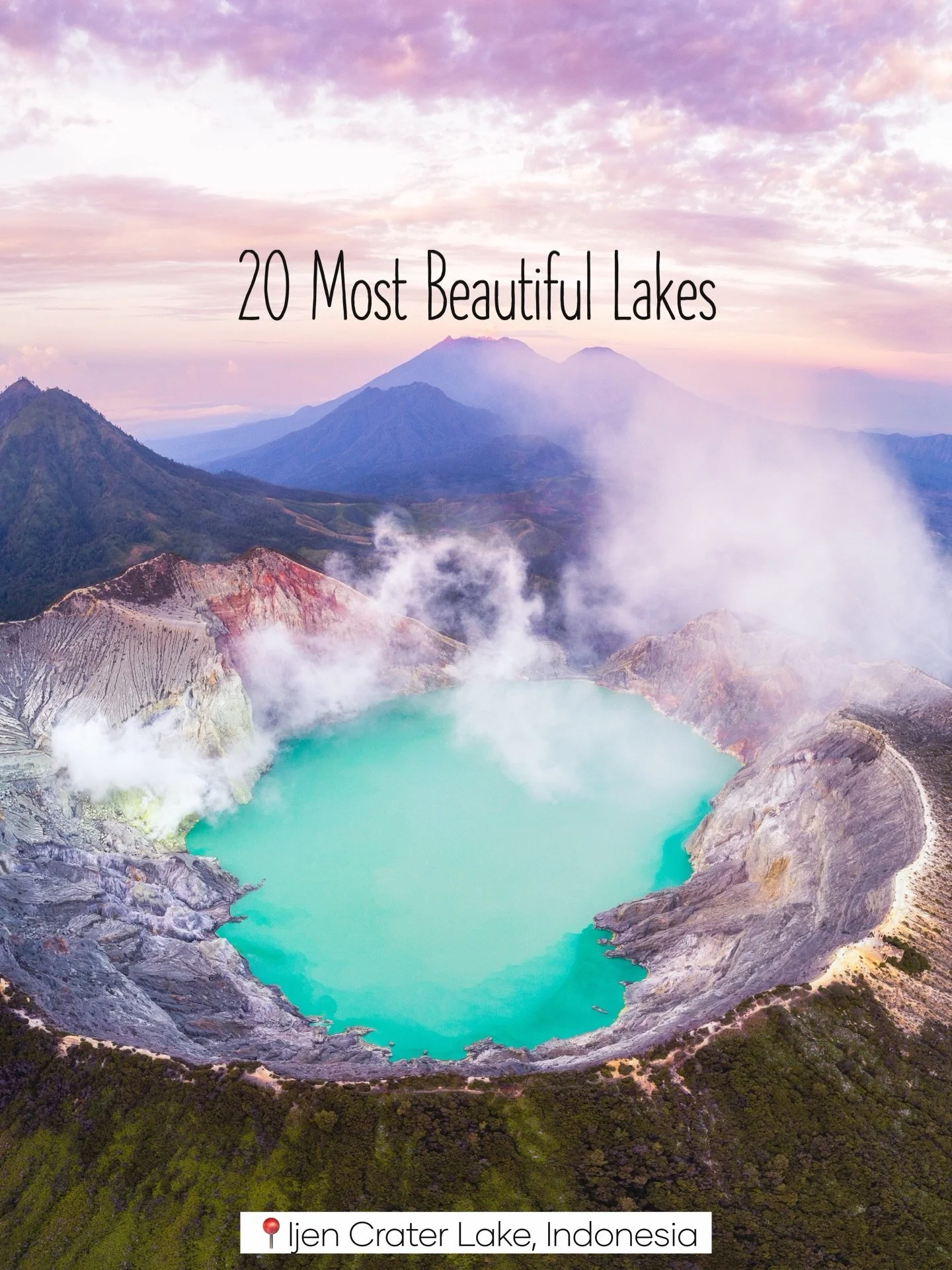 20 of the most beautiful lakes I&rsquo;ve seen around the world.

Save your favorites for later and let me know&hellip; which lakes am I missing?
