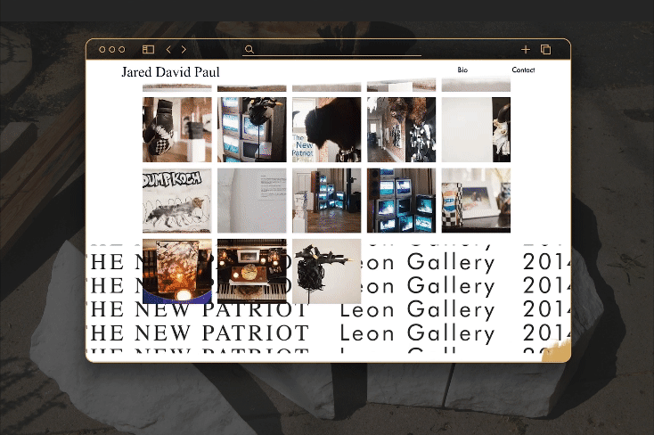 The website became a canvas of unconventional design choices. Each gallery adopts a distinct interaction style — some mimic carousels, others operate like slide shows, and a few even unfold like garage doors. And we angered the gods of typography wi