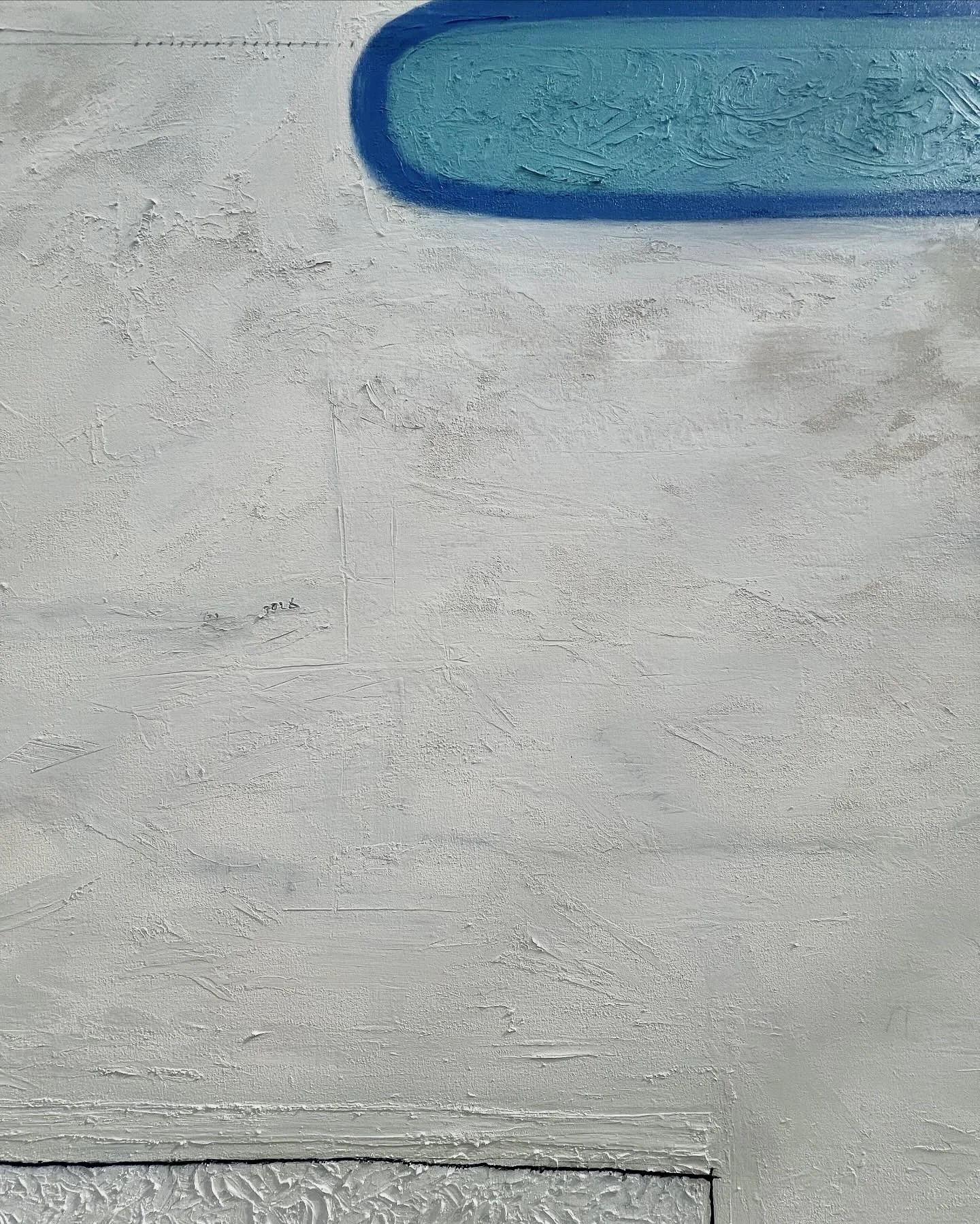 Detail center of original abstract, How To Buy A Cloud (2026) by Chris Kelly
