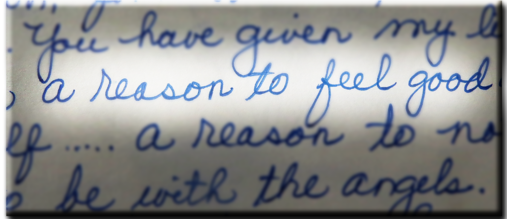 ...a reason to not want to be with the angels.