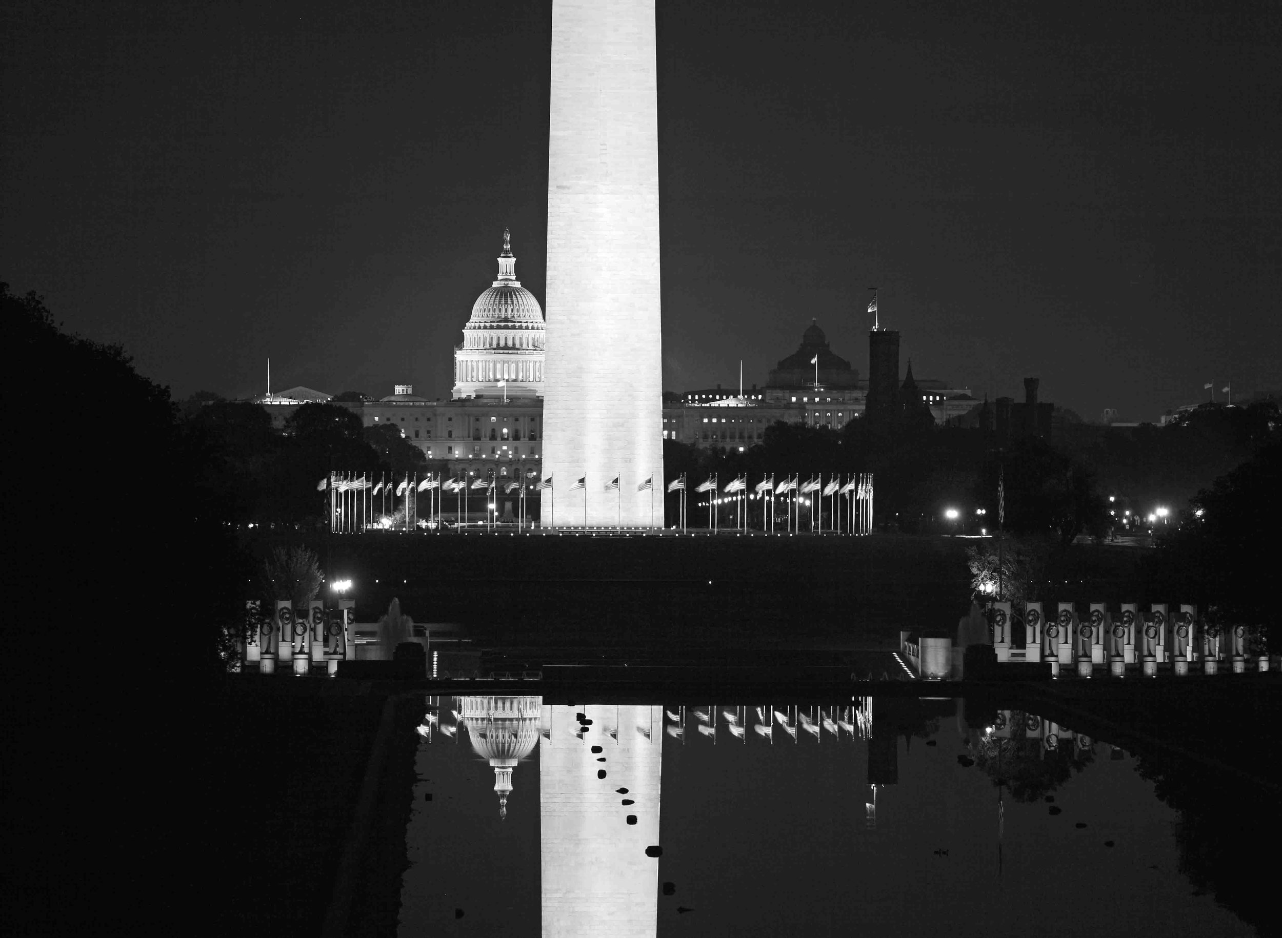 Washington DC Mall Evening