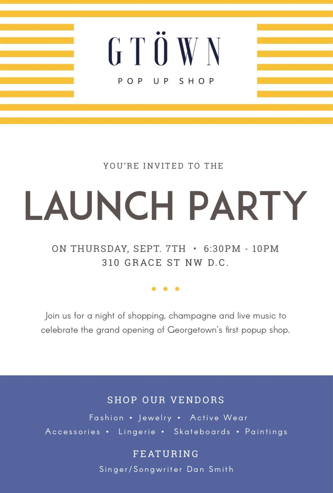 Support Jordanian Artist at Georgetown Pop-Up Launch!