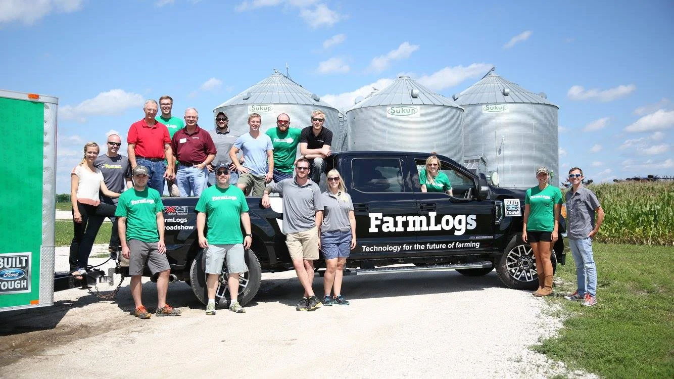 This was a small group of us from the team back in 2016 on a summer roadshow accross the Corn Belt.