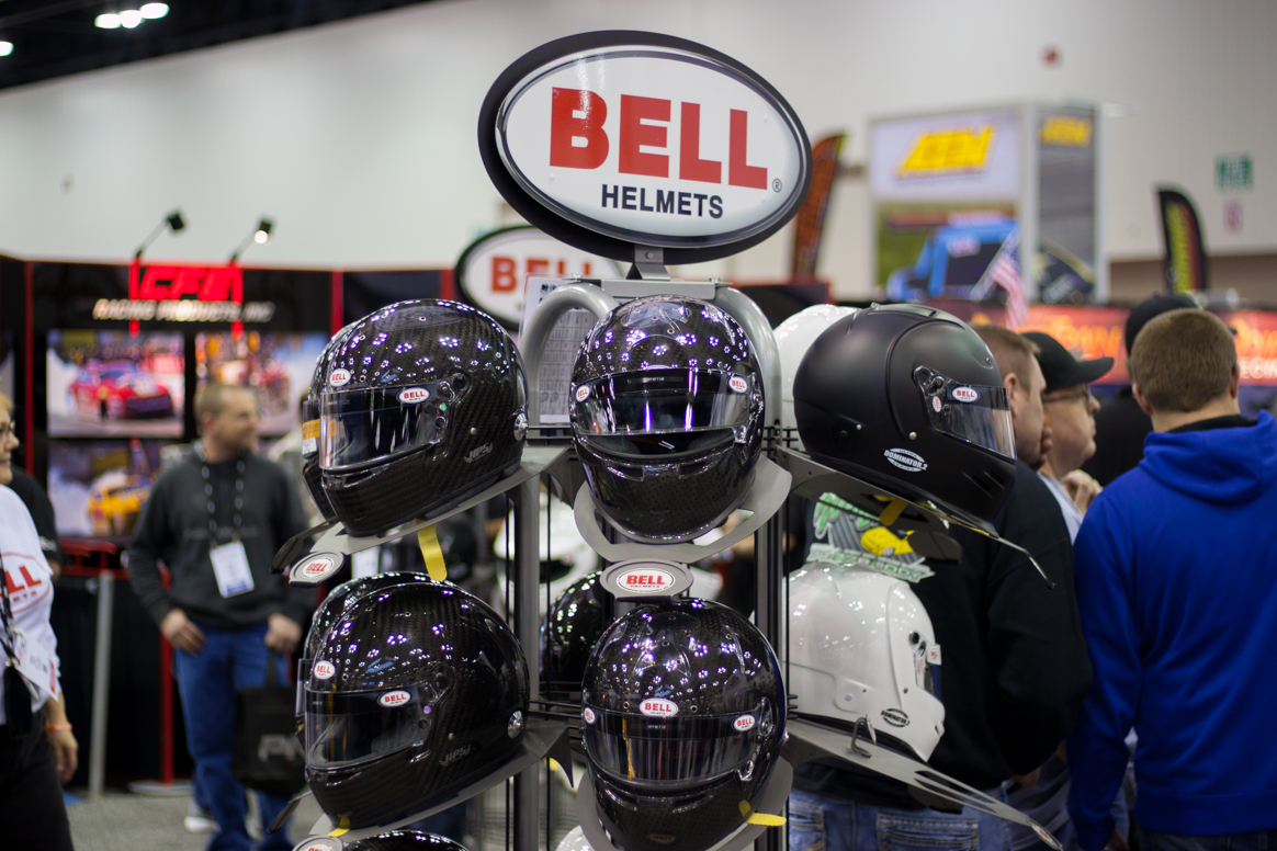 Bell Helmets showcasing their SA2015 lineup.