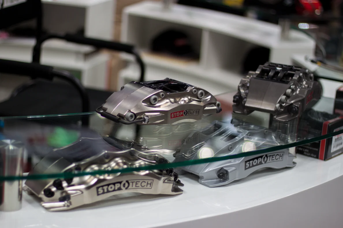 New nickel finish from Stoptech Brakes.