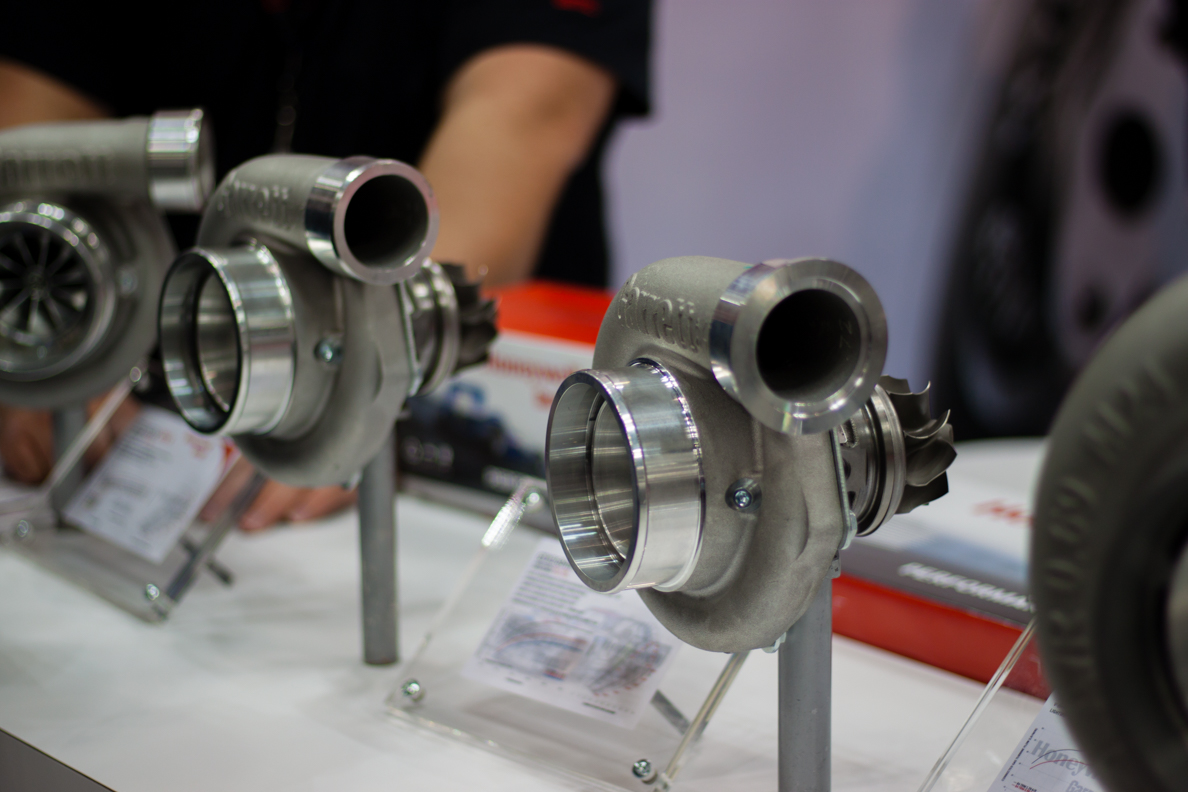 Garrett GTX Turbochargers on display. Gorgeous and quick spooling!