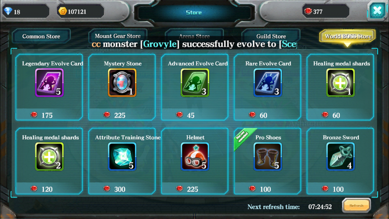 You can buy items from multiple different stores that can hasten your evolution and friendship level.