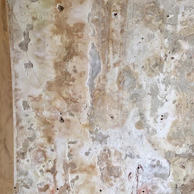 Hundreds of years of age on these walls.  #historicpreservation #historicinteriors #patina #plaster #lath #brick #neworleans