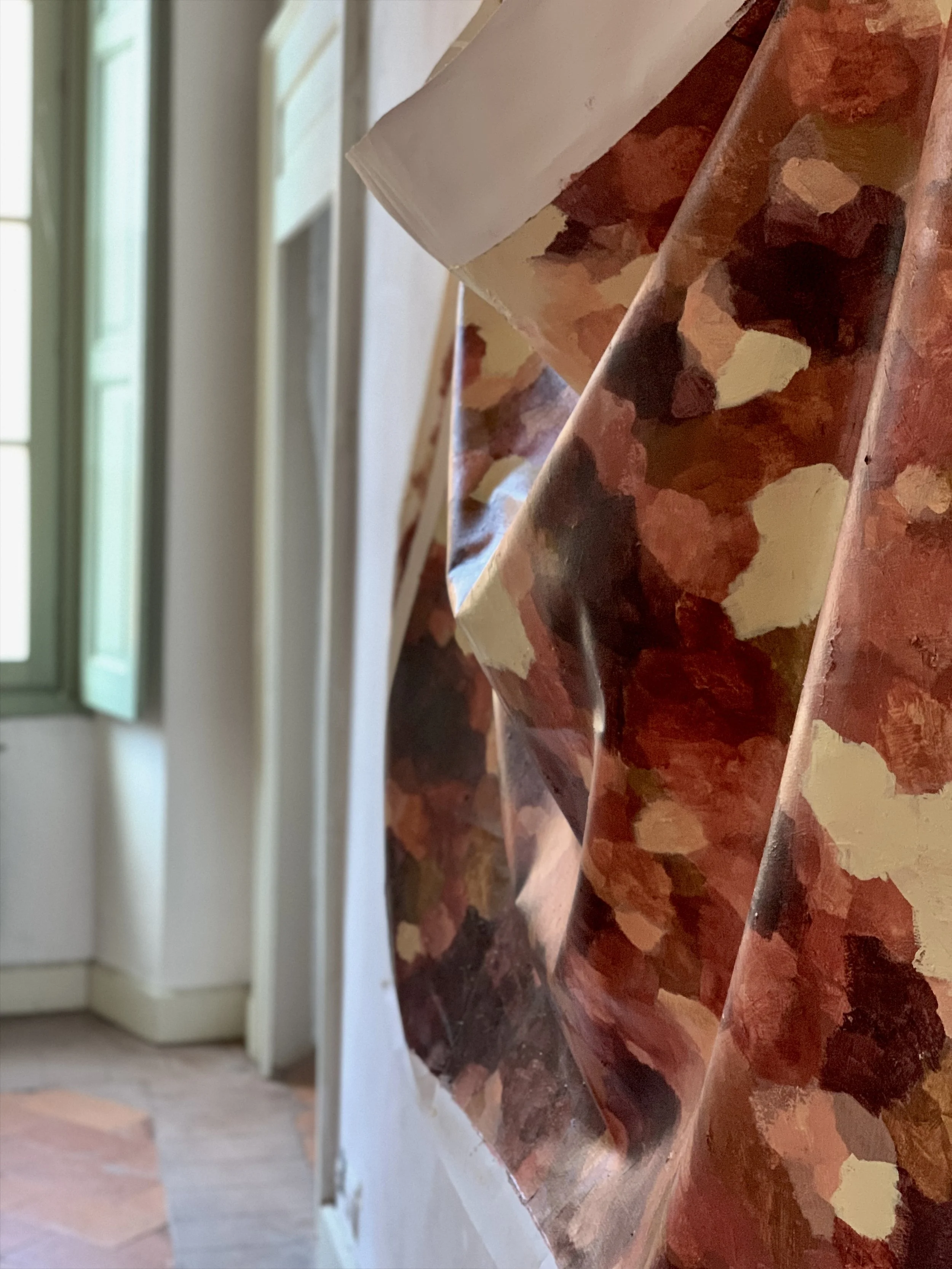    Citta Terra Una  2019  104 x 124 cm Oil on Canvas Palazzo Monti Artist Residency Brescia Italy — September 2019 