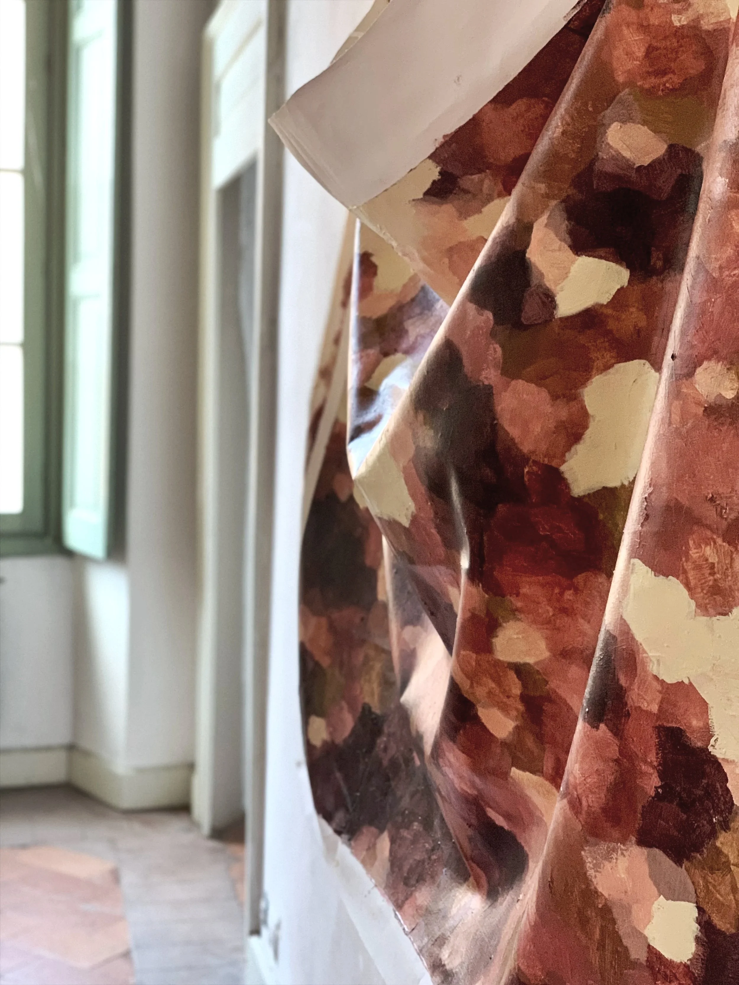    Citta Terra Una  2019  104 x 124 cm Oil on Canvas Palazzo Monti Artist Residency Brescia Italy — September 2019 