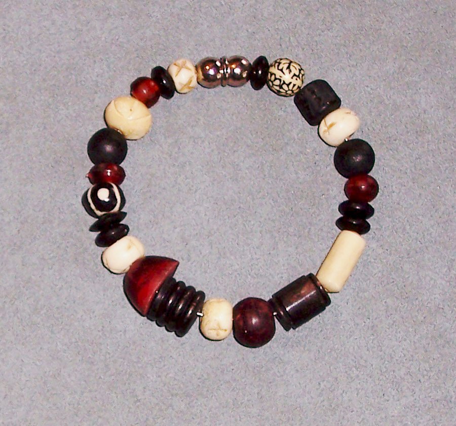 African Bone Beads Bracelet | Handmade Beads | Ebru Jewelry