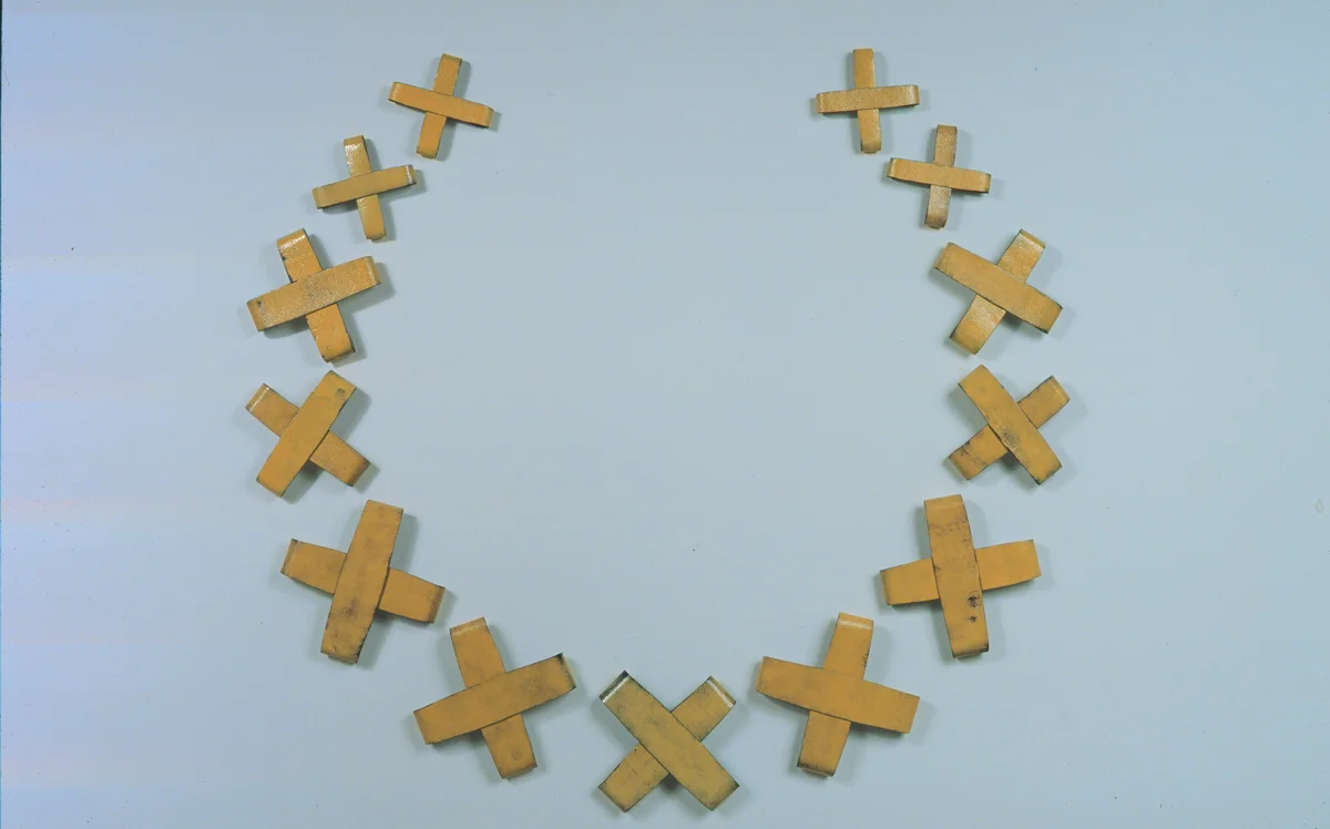 XWreath. enameled copper, 36" diamater
