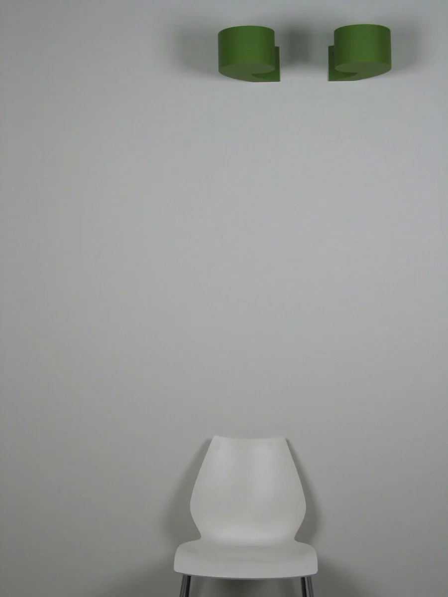 Little Greens. wood paint, 13"x6"x8", each
