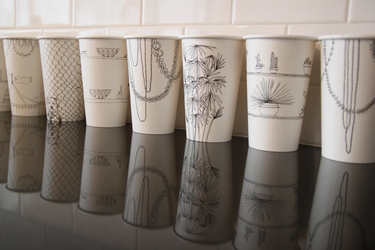 paper cup drawings, 2011 - now.  group