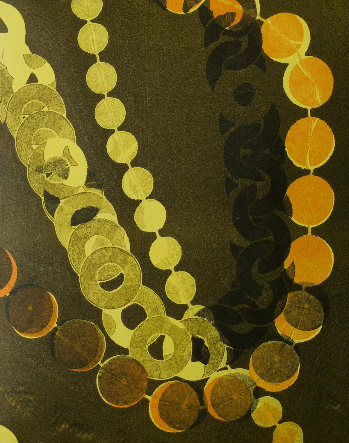 triple olive orange, 16 x 20