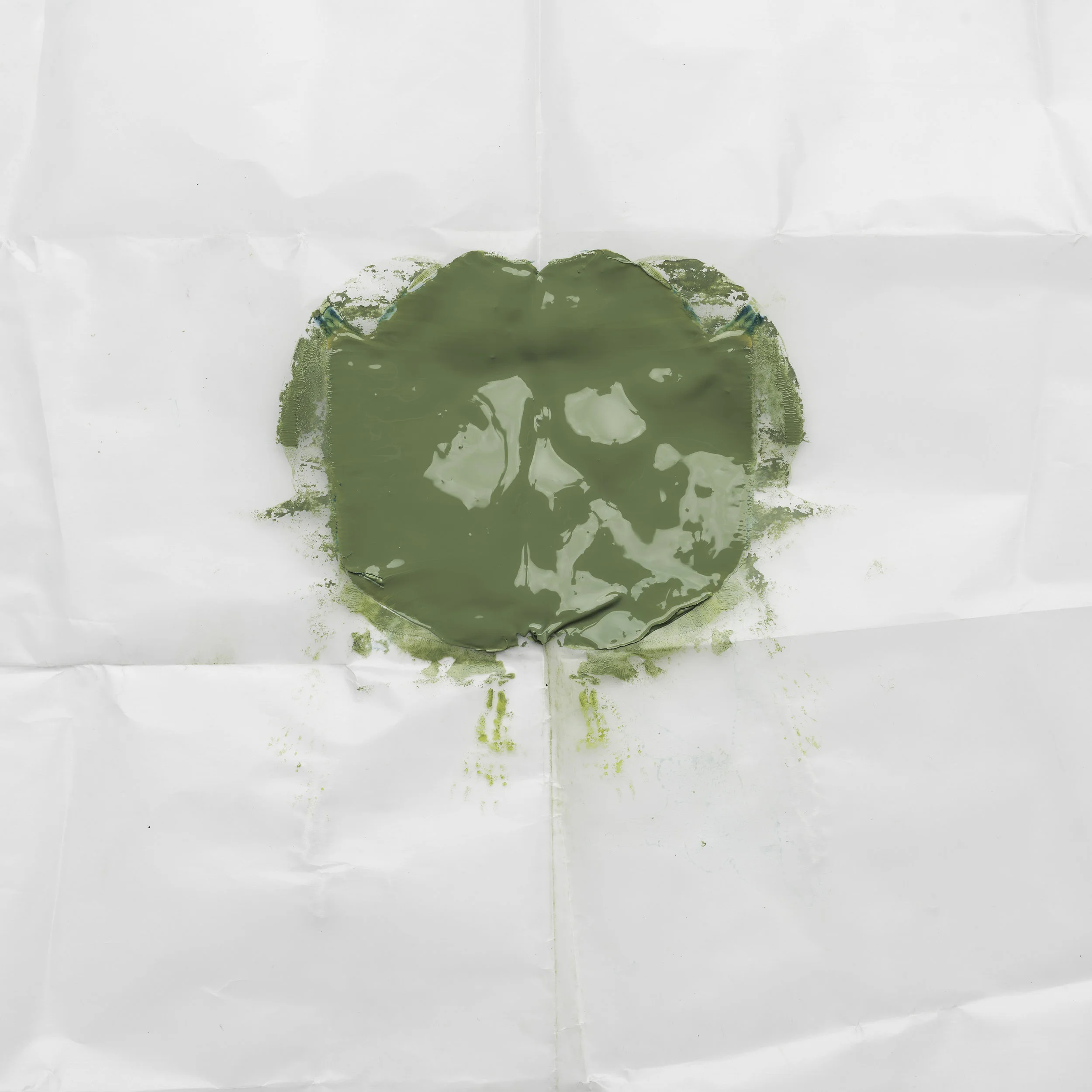 pale olive-teal tips