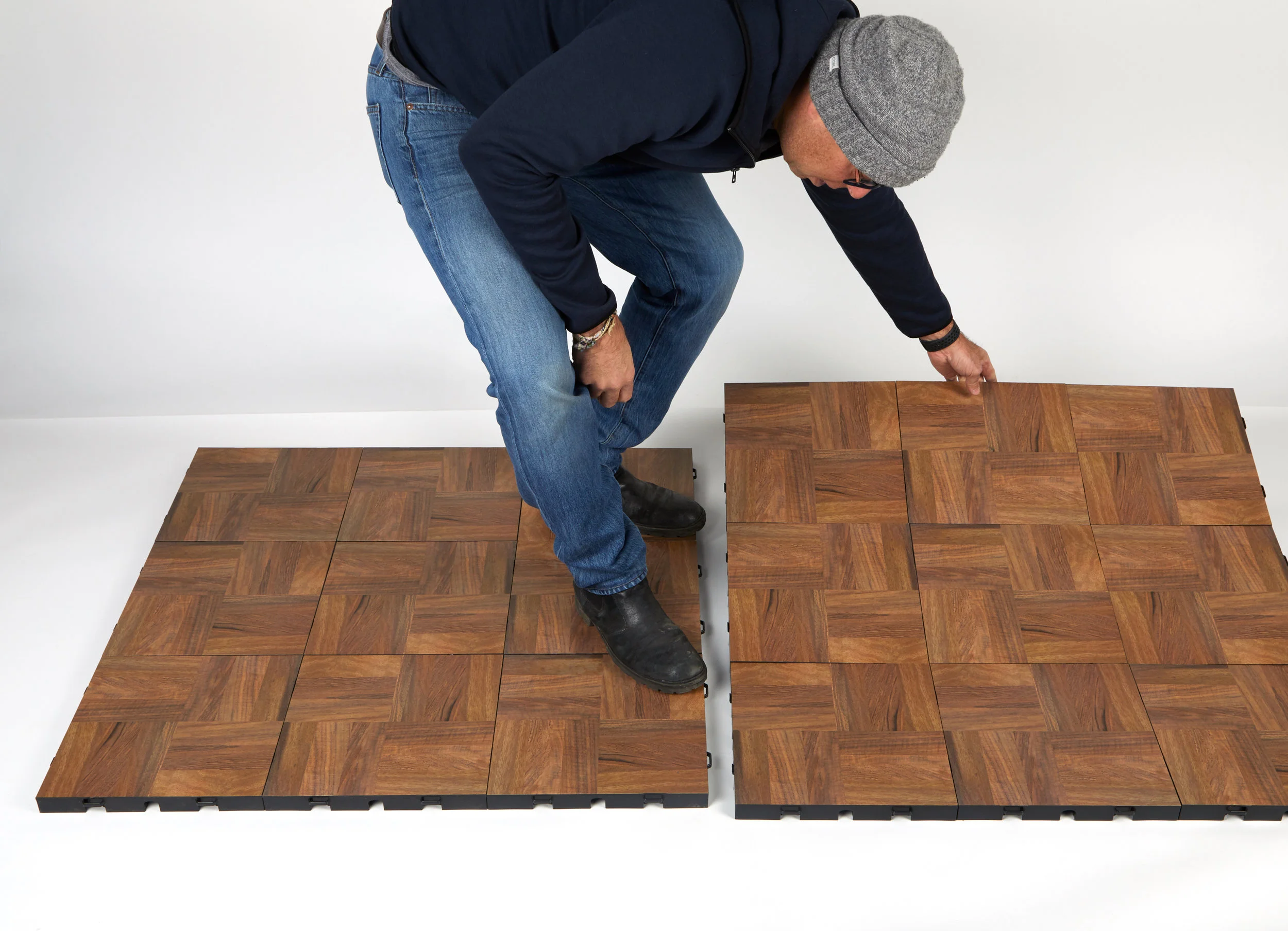 EverBlock Dance can be transported in 3ft x 3ft or 3ft x 4ft sheets and snaps together to create the size floor you need.