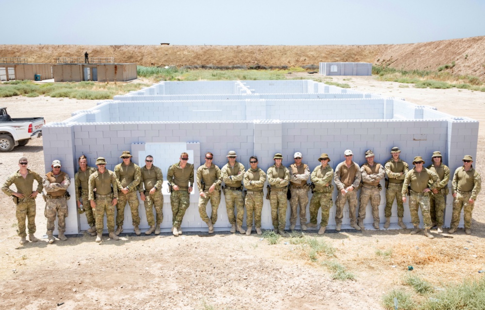 Note the first two of several buildings to be built for training at TAJI military base IRAQ. Courtesy: Australian MOD.