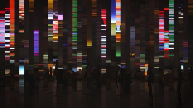 LOBBY DANIEL CROOKS (B. 1973 NEW ZEALAND) Static No. 18 (phase shift) (2011)