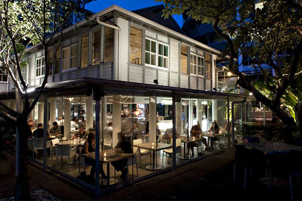 Char Restaurant at the foot of Old Admiralty Tower.
