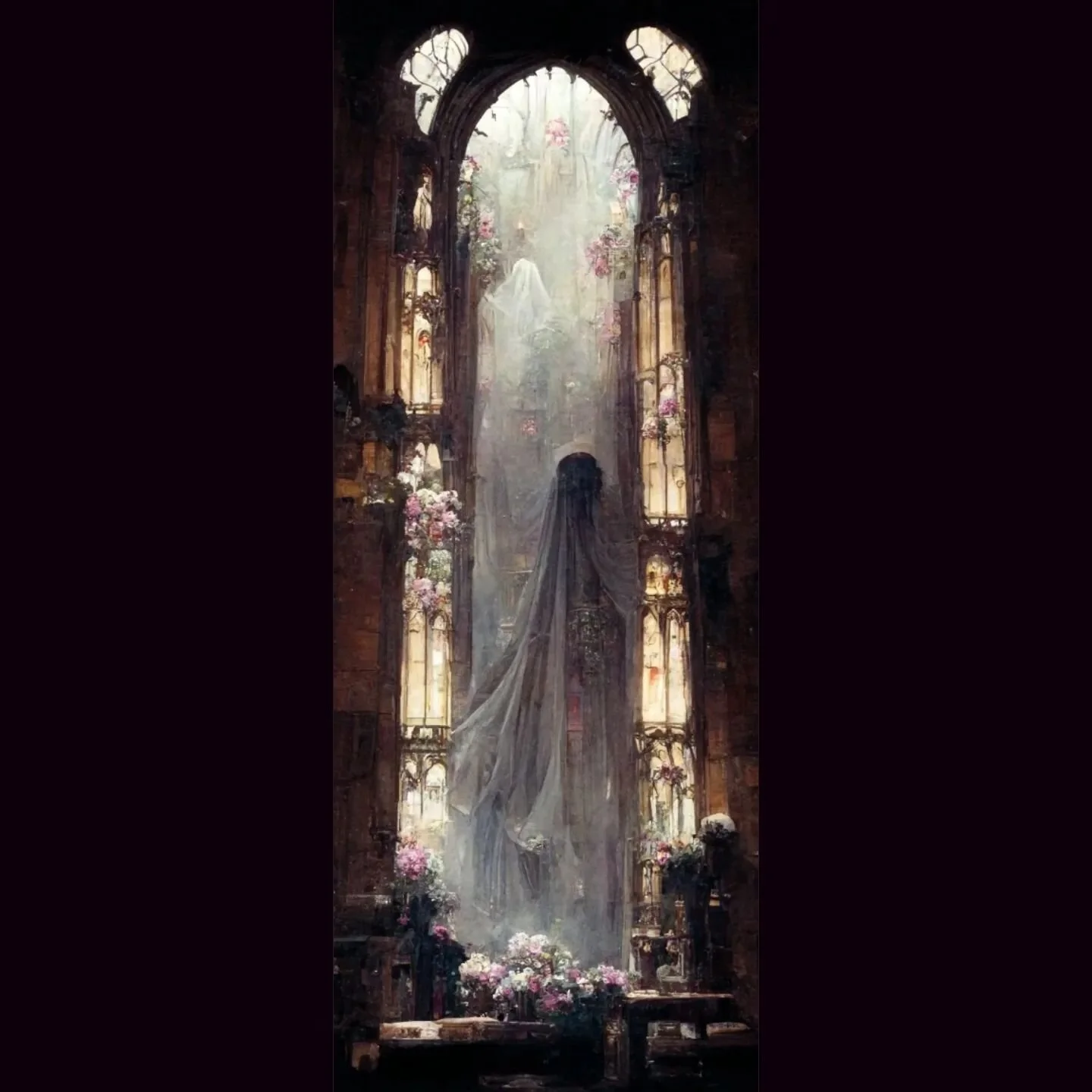 H A L L VV I T C H

#midjourney #ai #aiart #witch #coven #gateway #beyondthegrave #grave #grim #dark #darkart #imagine #silence #serenity_nature #ghostinthemachine #samara #thirtyscale #conceptart #dead #autumn #cathedral #halls #allhallowseve #death