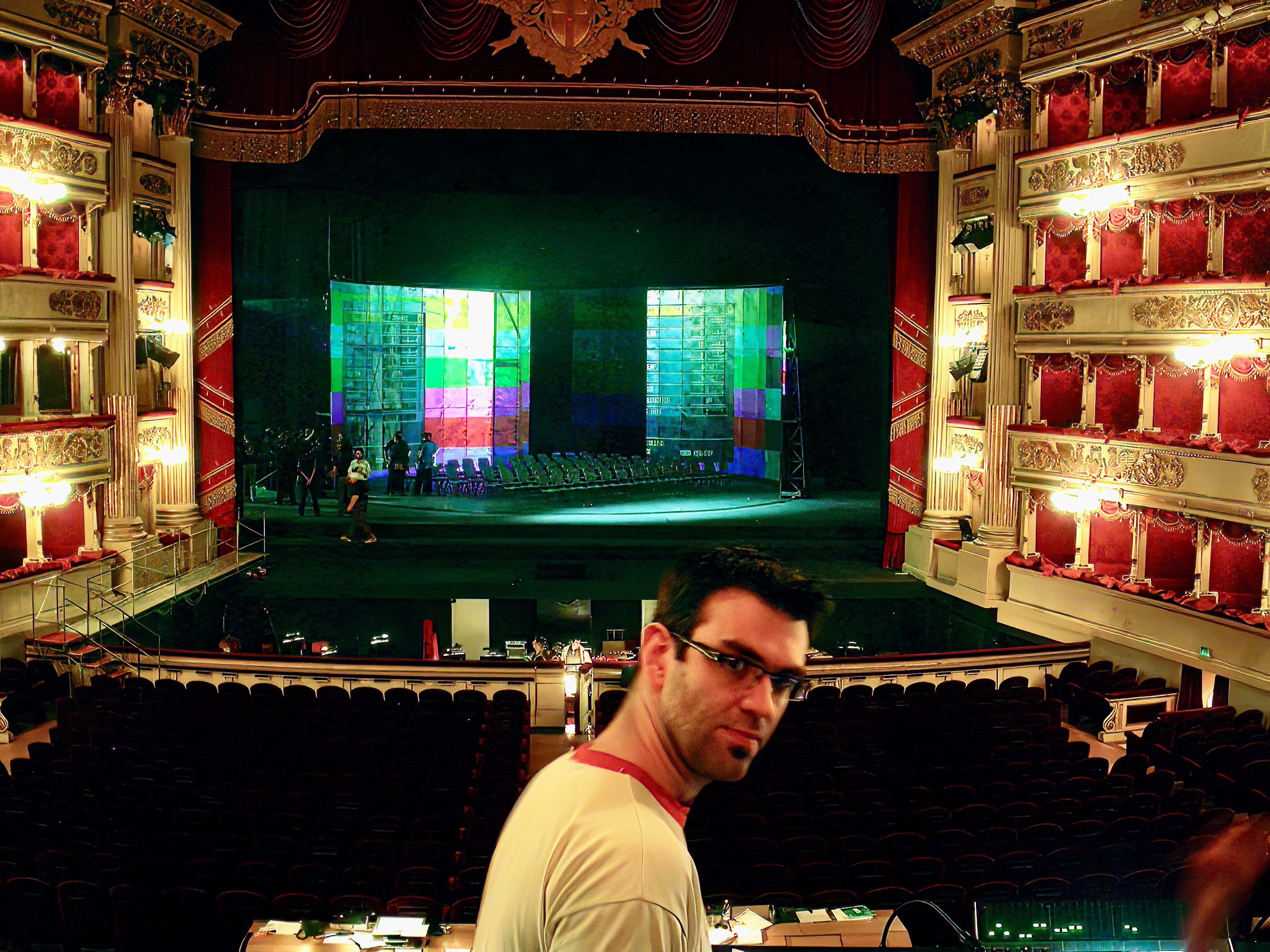 Rehearsals for 1984:THE OPERA, La Scala, Milan, 2008 © Jacques Collin