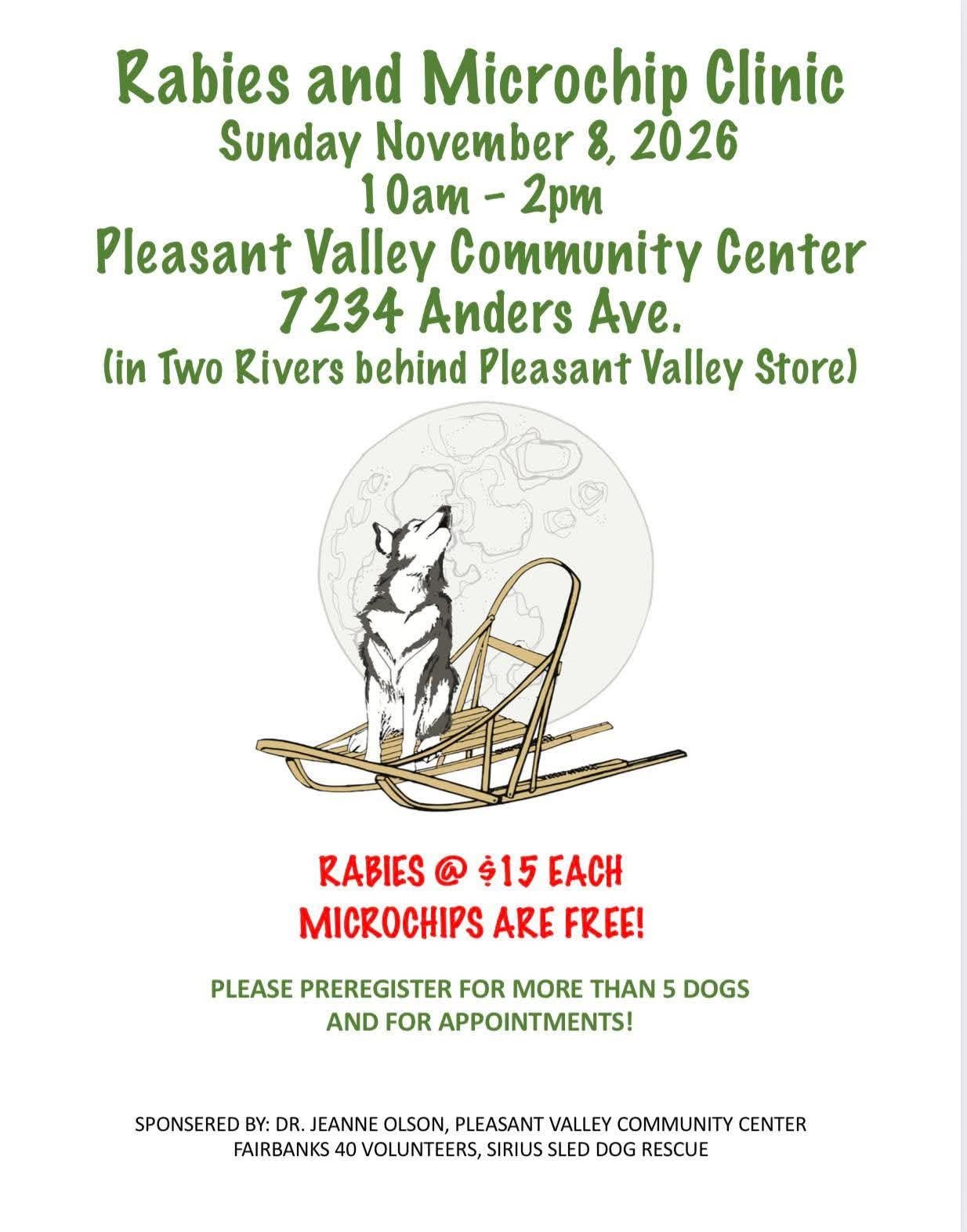 Rabies &amp; Microchip Clinic