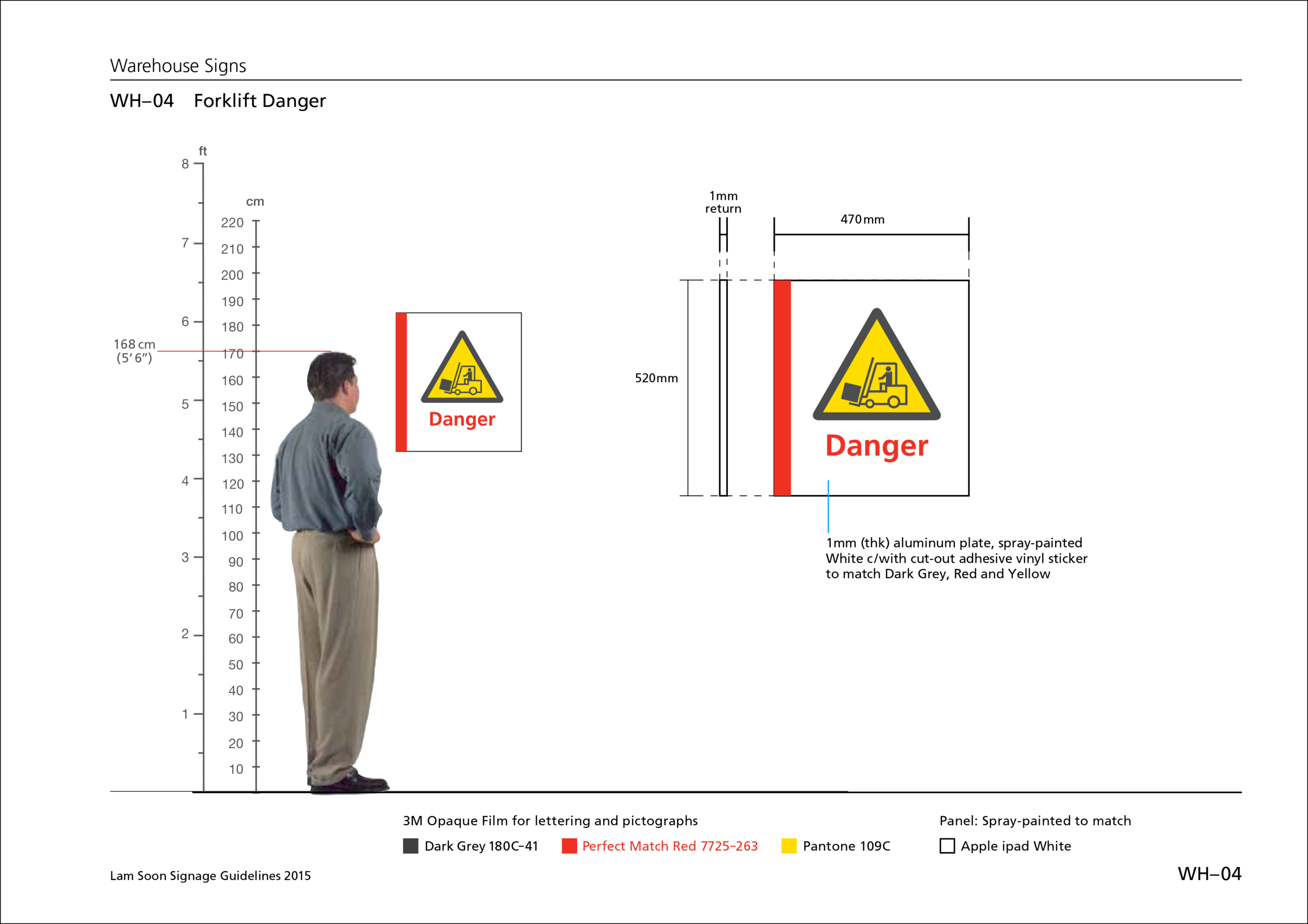 With various potential hazards at the warehouse, such as forklifts constantly traversing along the aisles, workers’ safety was a priority that had to be addressed with well-placed caution signs and floor markings.