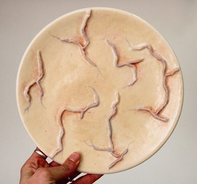 Dinner plate series .
.
.
#jzrceramics #makersgonnamake #claybae #ceramicmagic #schoolofart #umanitoba #makersmovement #realmagic