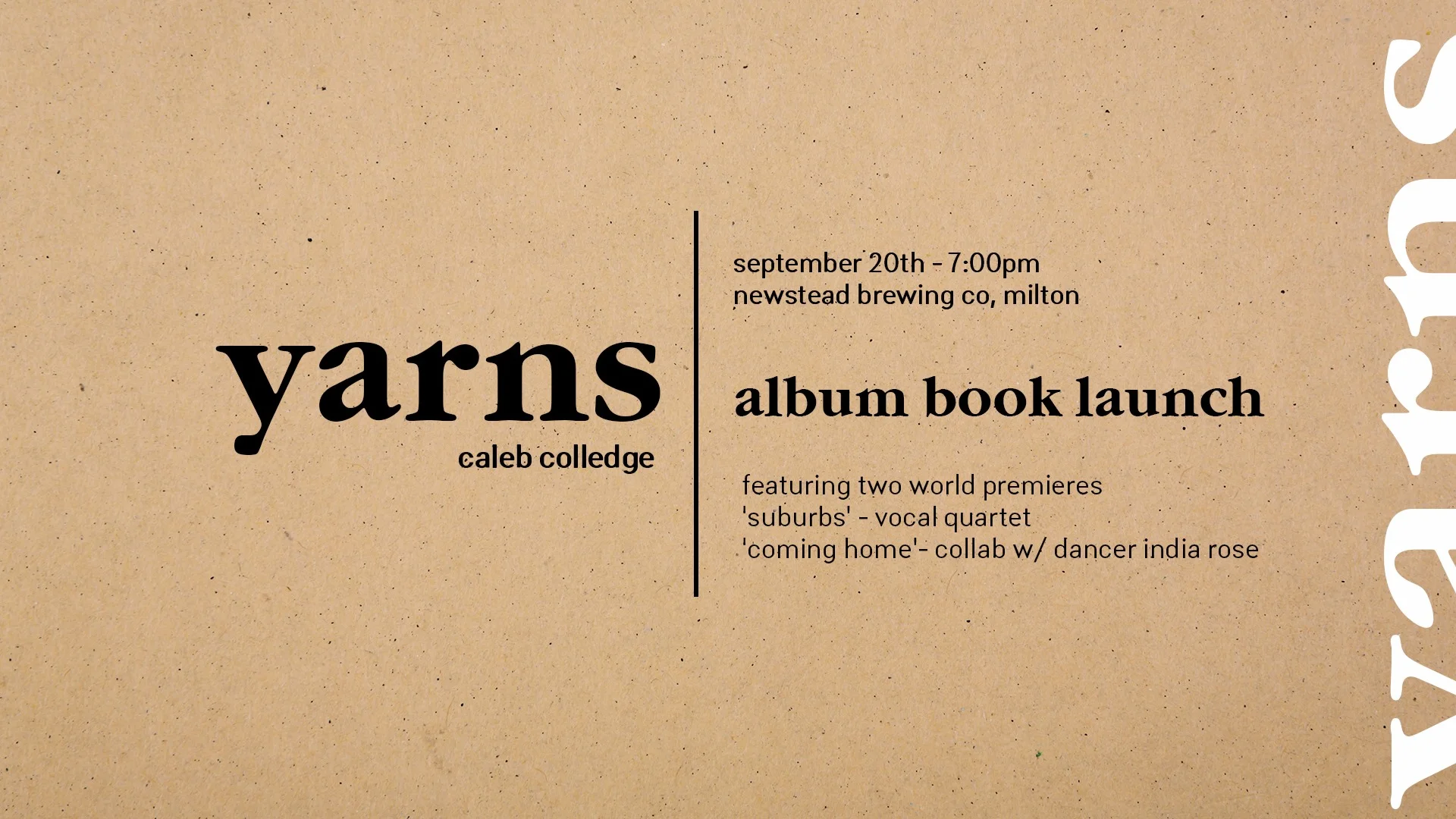 Yarns- Album Book Launch