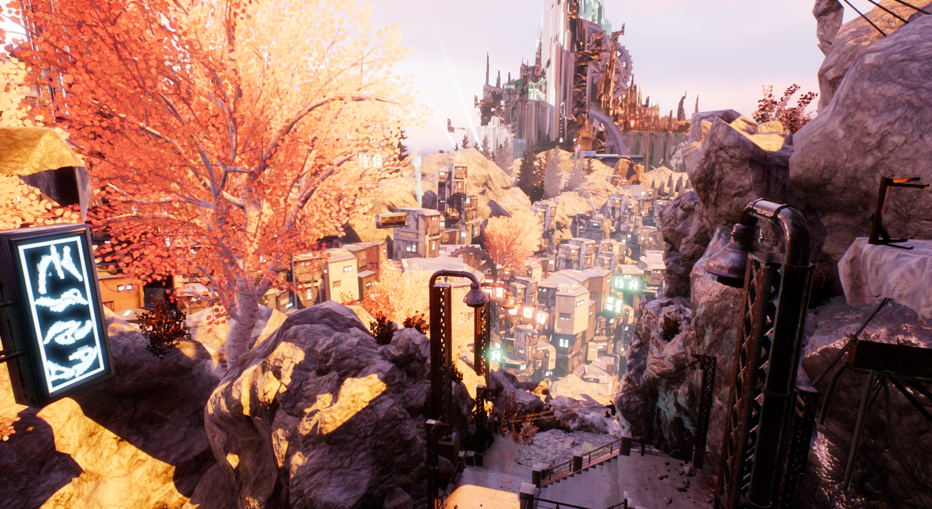 UE4 Scene: "Neon City" (Day) | Lighting Study | Environments | All environments sourced from unreal.com