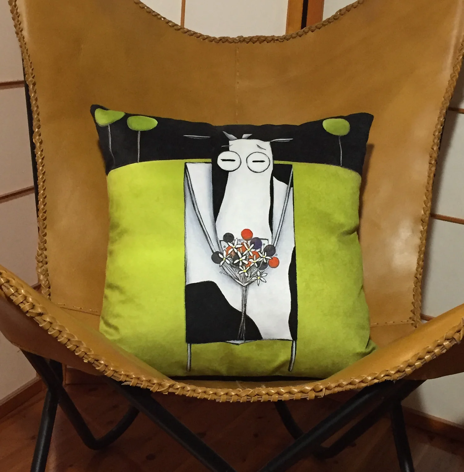 Quirky Happy Cushion