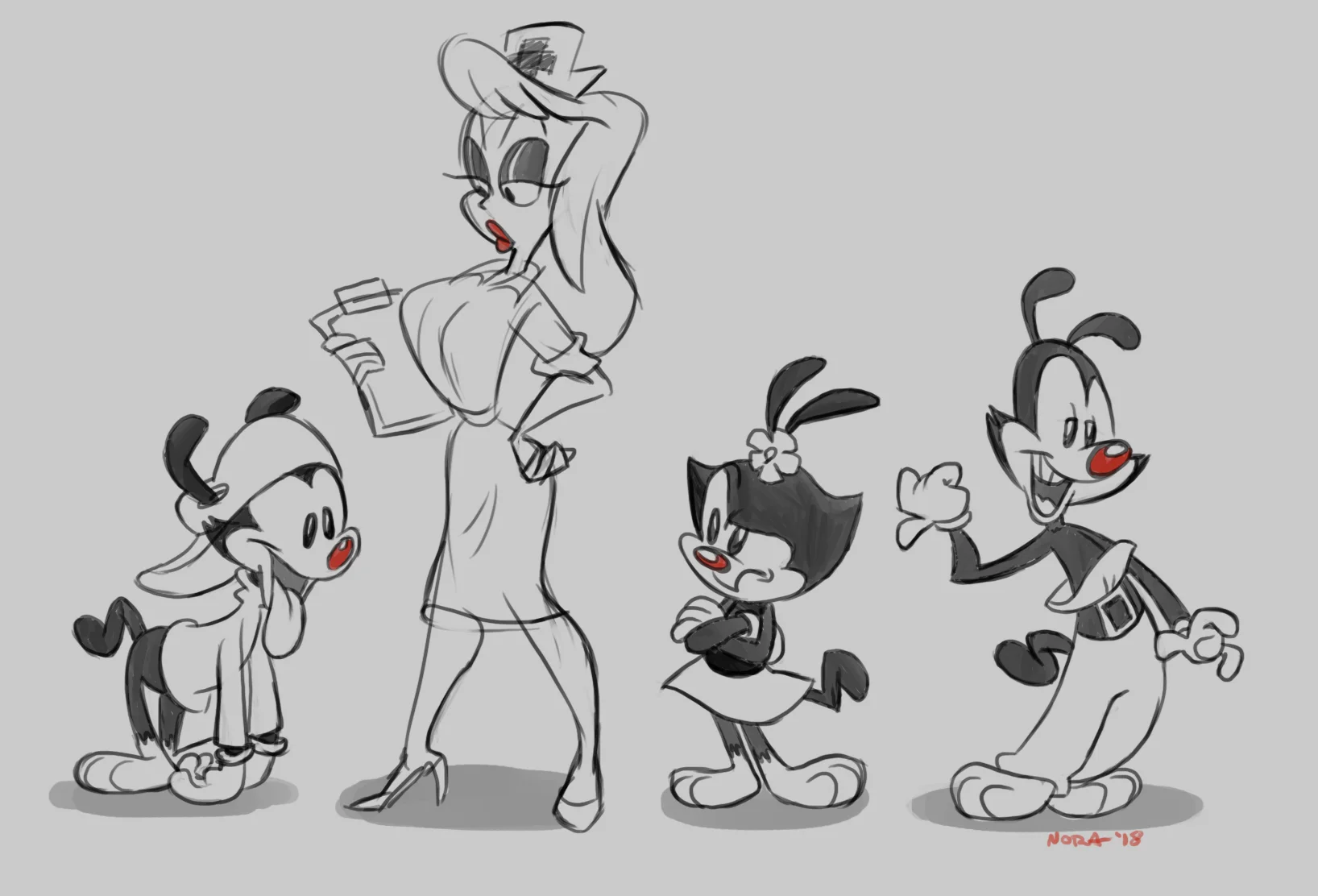 "Animaniacs" fan art.