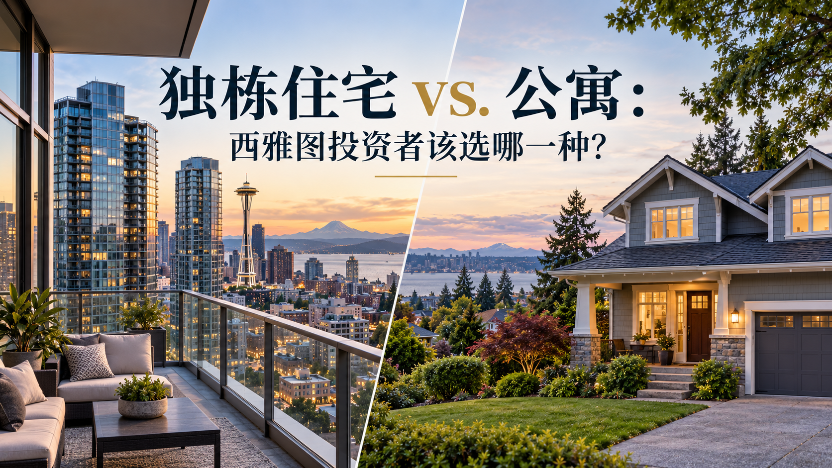 独栋住宅 vs. 公寓：西雅图投资者该选哪一种？