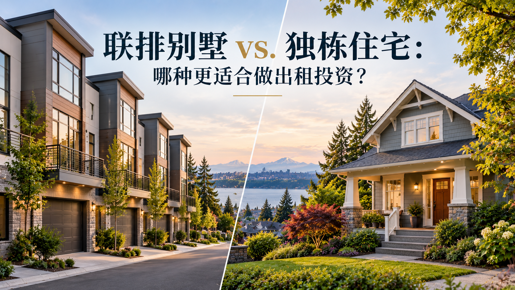 联排别墅 vs. 独栋住宅：哪种更适合做出租投资？
