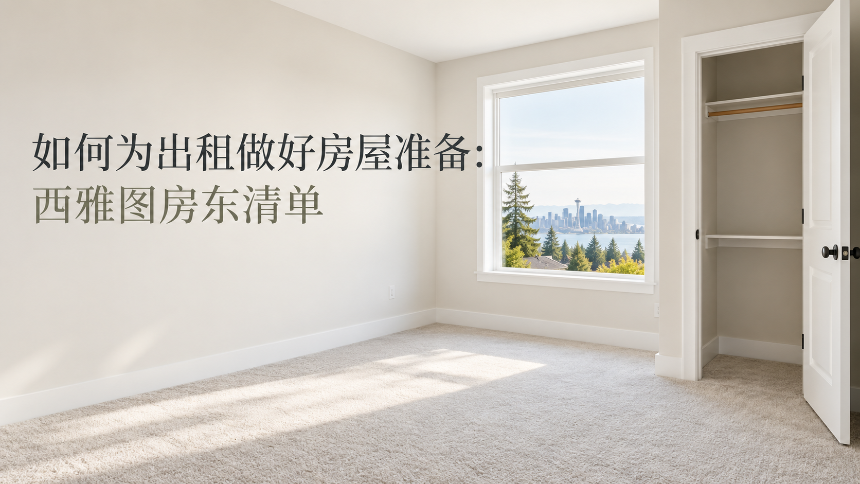 如何为出租做好房屋准备：西雅图房东清单