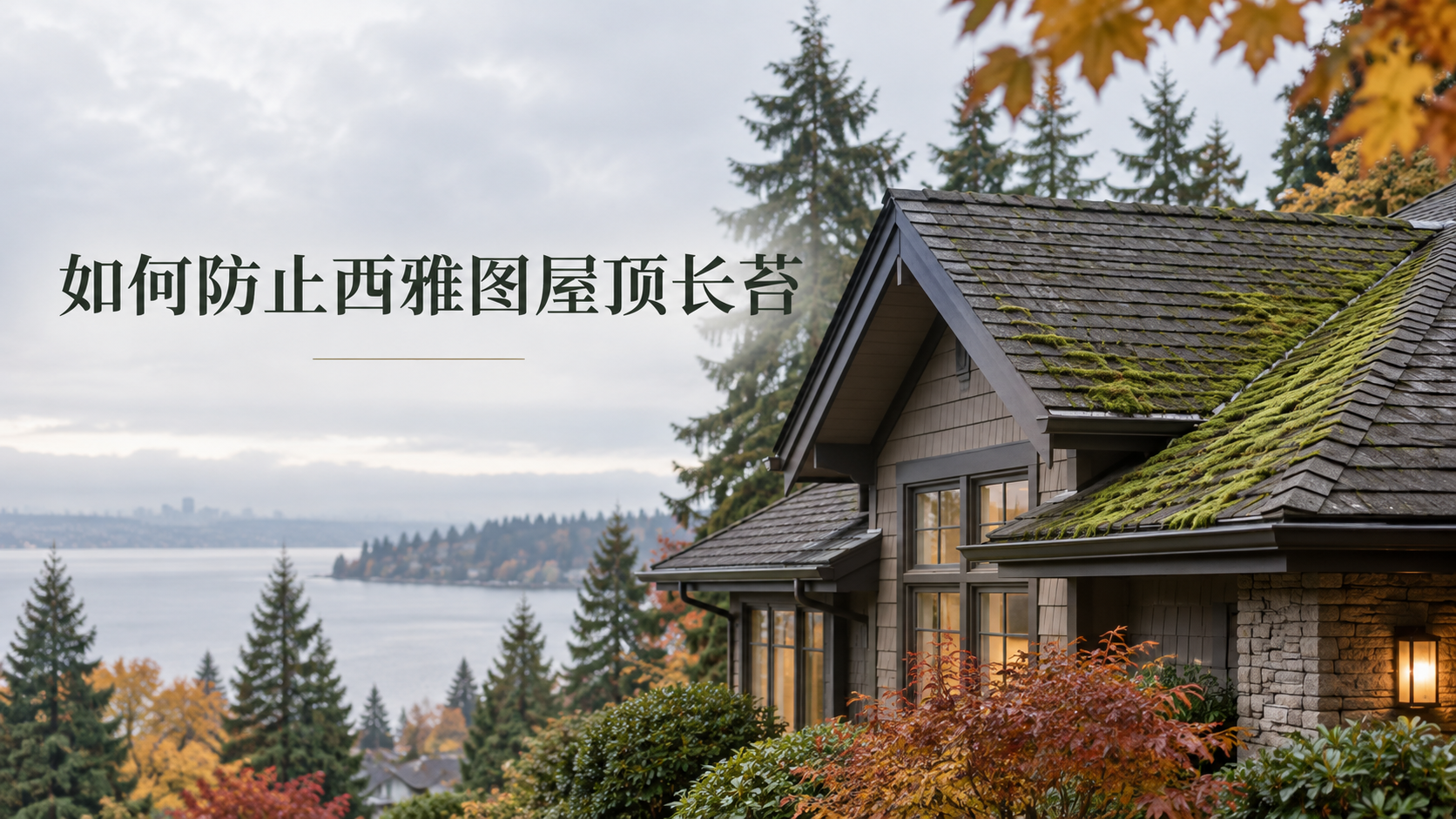 如何防止西雅图屋顶长苔