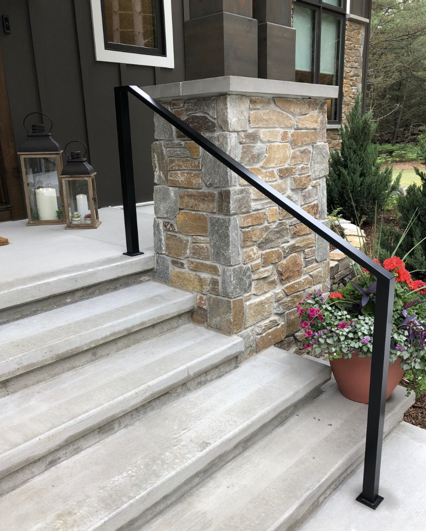 Single Handrail project 7 by Mission Iron Works