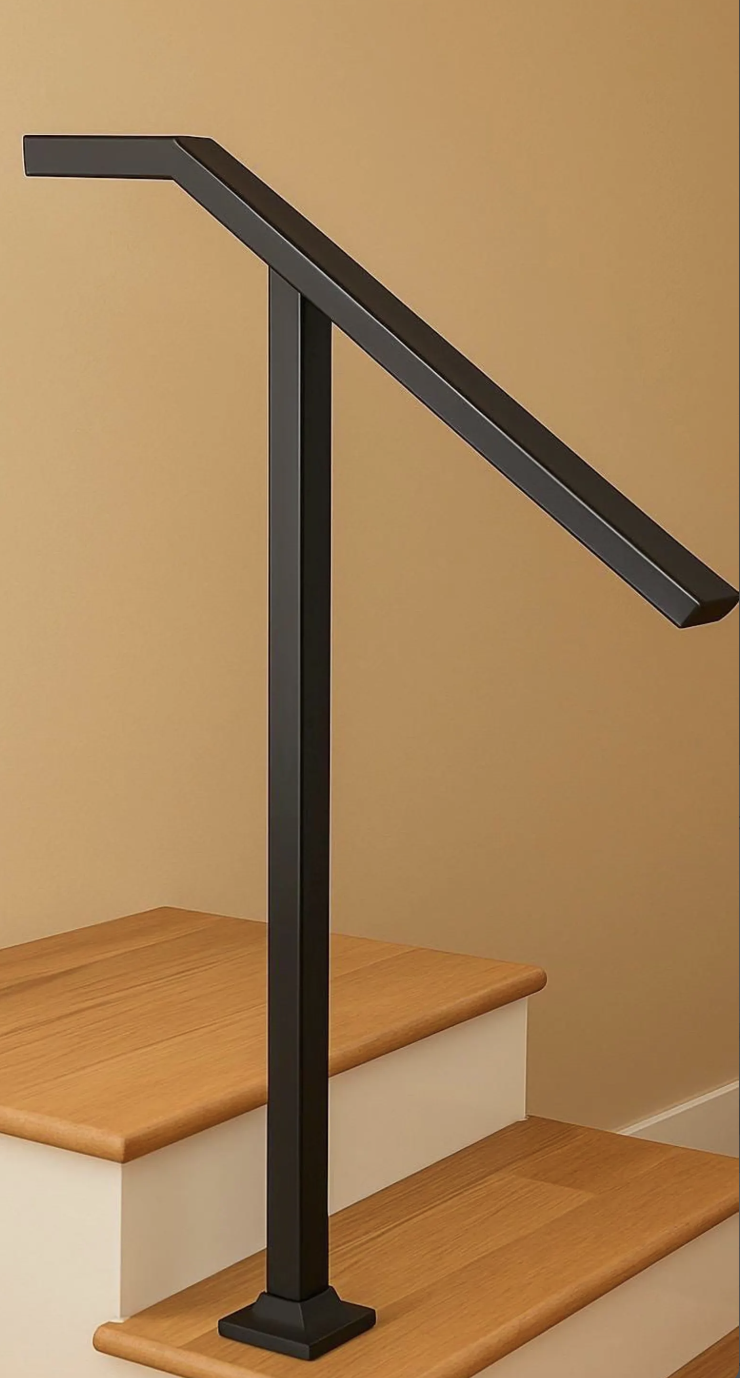 Single Handrail project 9 by Mission Iron Works