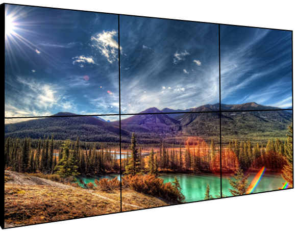 2x3 lcd video wall display 