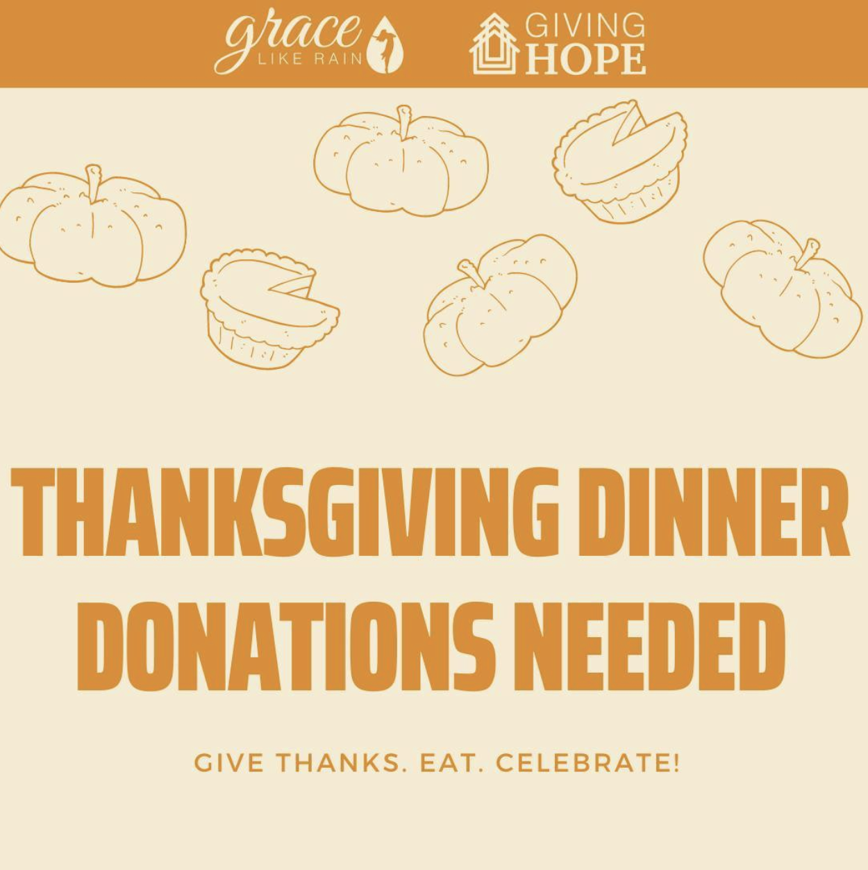 Hands and Feet Project: Grace Like Rain Thanksgiving Feast | Sat, Nov 13 