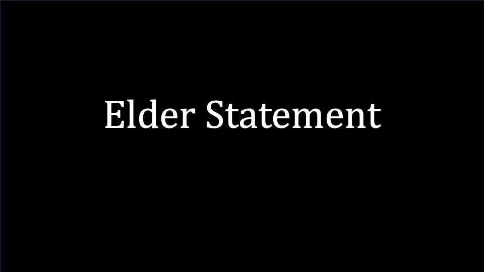 ELDER STATEMENT